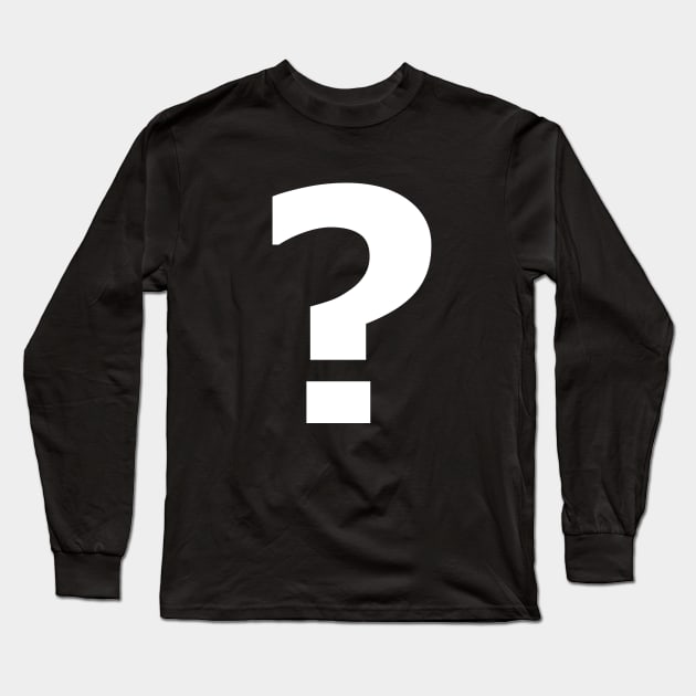 Question Mark Inquiry Design Long Sleeve T-Shirt by teesbyfifi